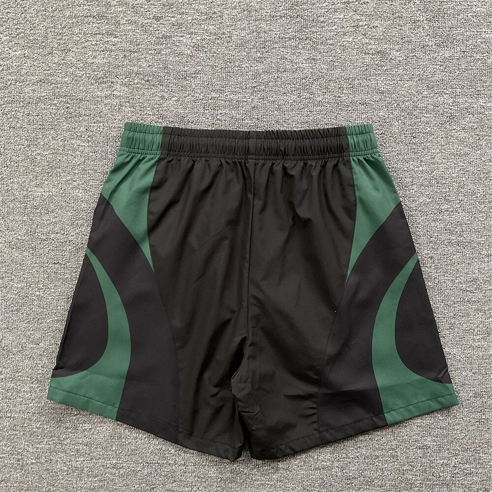 Broken Planet Embroidered Color Block Casual Shorts
