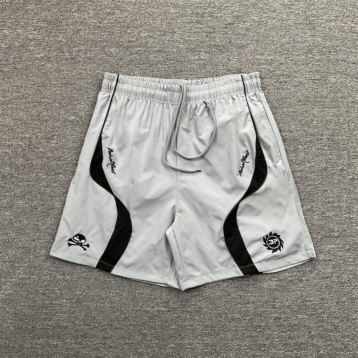 Broken Planet Embroidered Color Block Sports Shorts