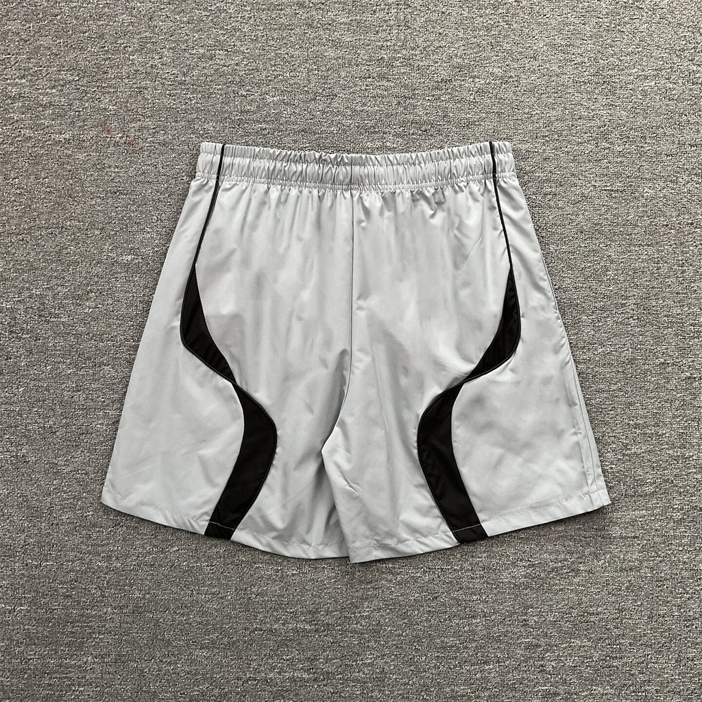 Broken Planet Embroidered Color Block Sports Shorts