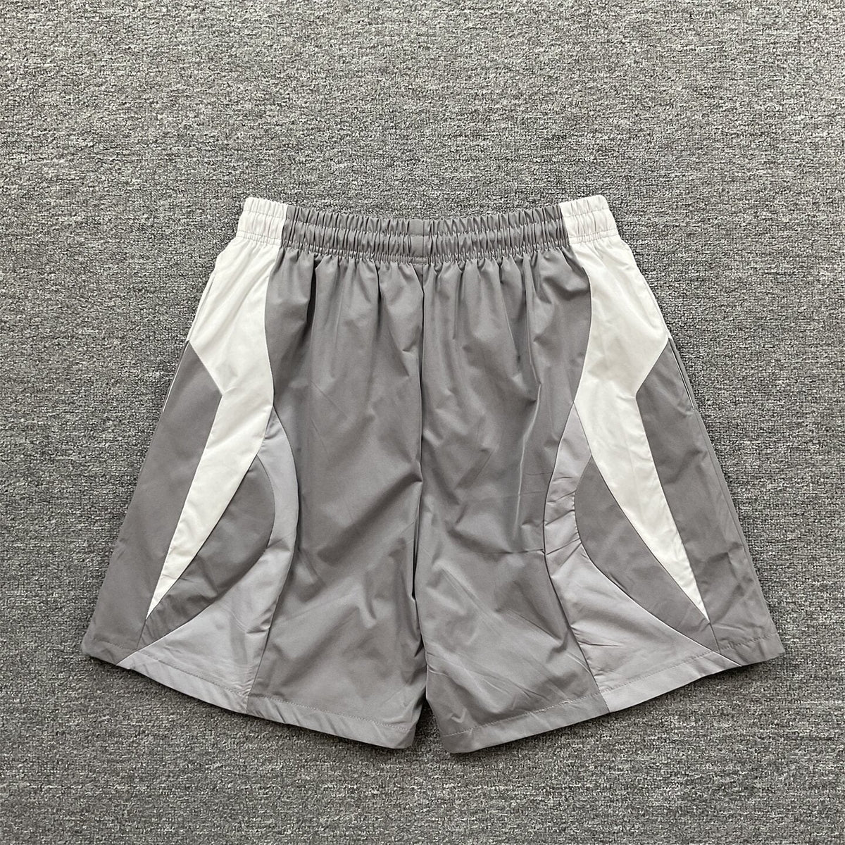 Broken Planet Embroidered Retro Color Block Shorts