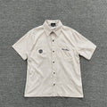 Broken Planet Striped Embroidered Short Sleeve Shirt