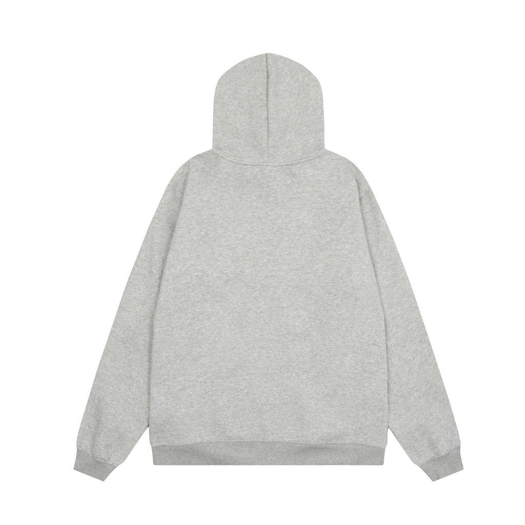 Broken Planet Puff Print Fleece Zip Up Hoodie