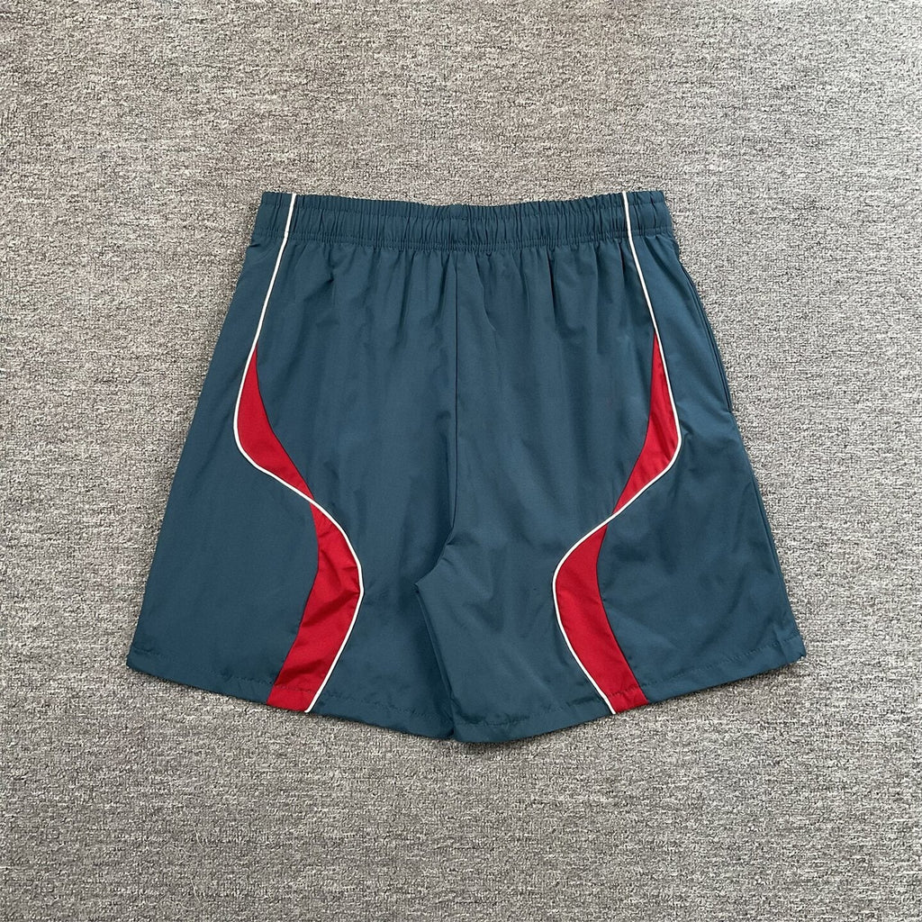 Broken Planet Embroidered Color Block Sports Shorts