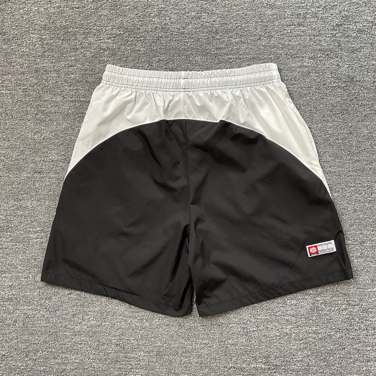 Broken Planet Letter Print Color Block Beach Shorts