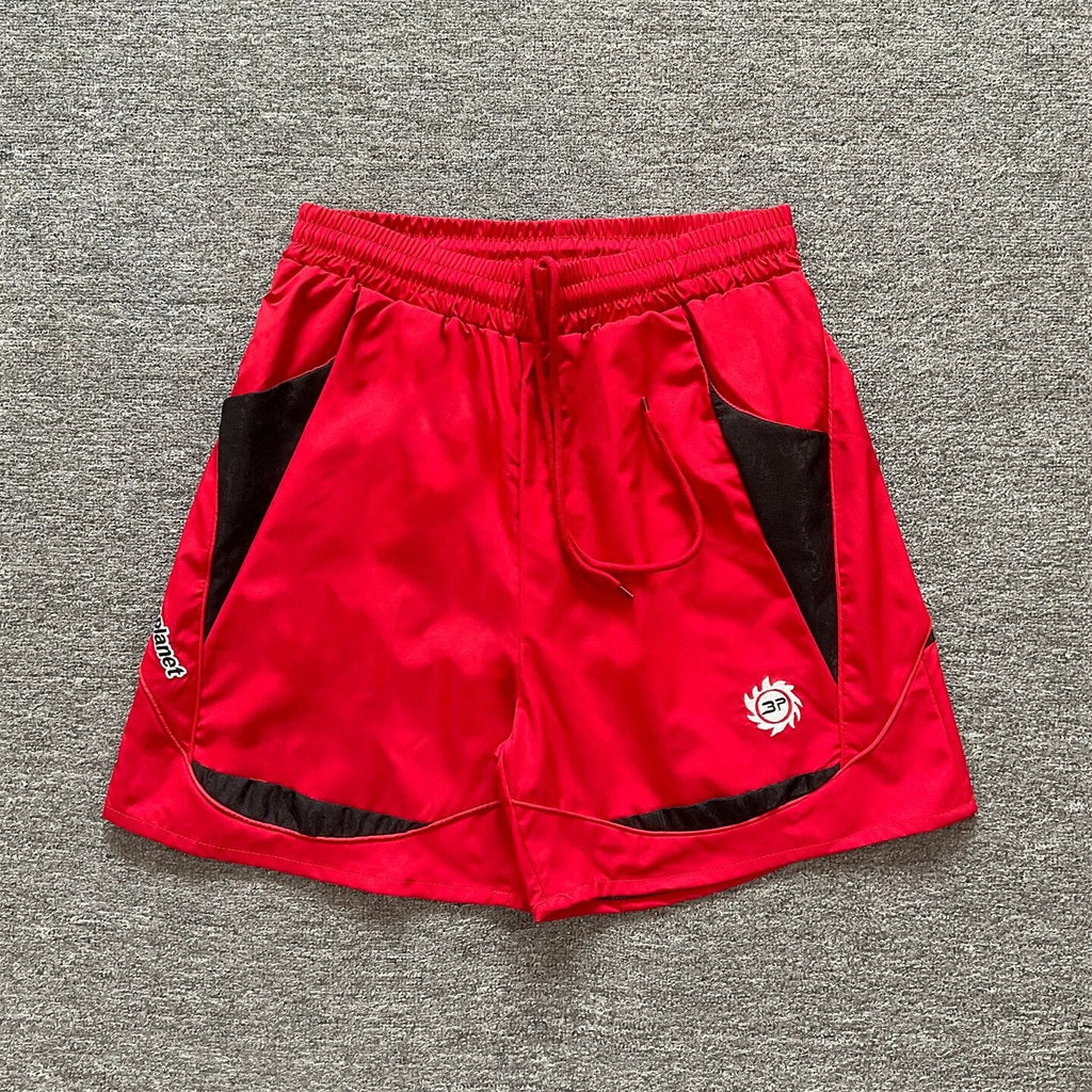Broken Planet Geometric Spliced Quick Dry Shorts