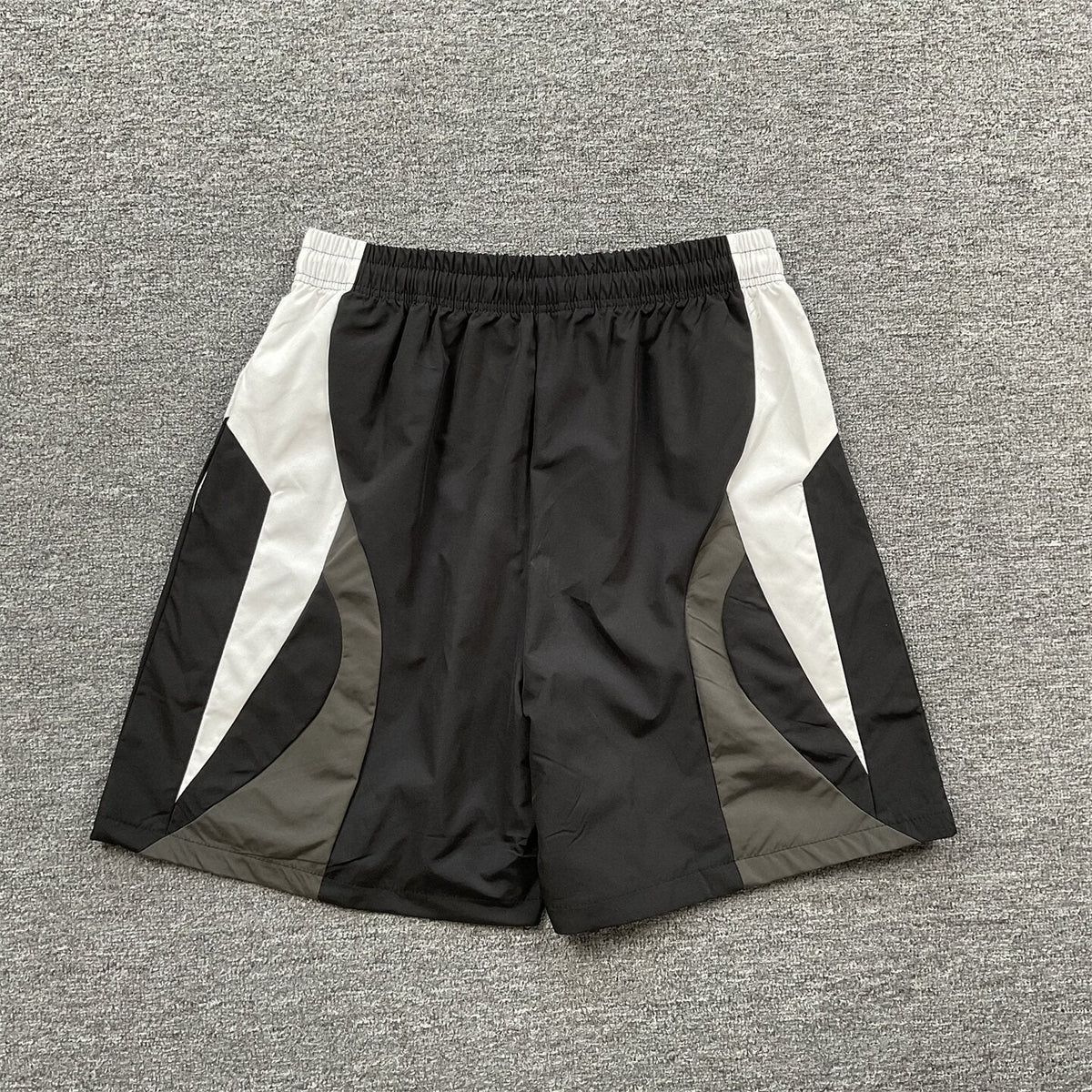 Broken Planet Embroidered Retro Color Block Shorts