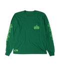 Chrome Hearts Cemetery Cross L/S Tee Kelly/Glo Green