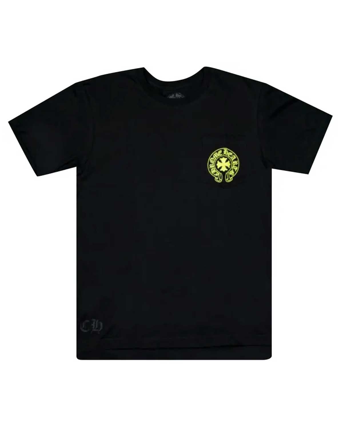 Chrome Hearts Glow In The Dark Pocket Tee Black