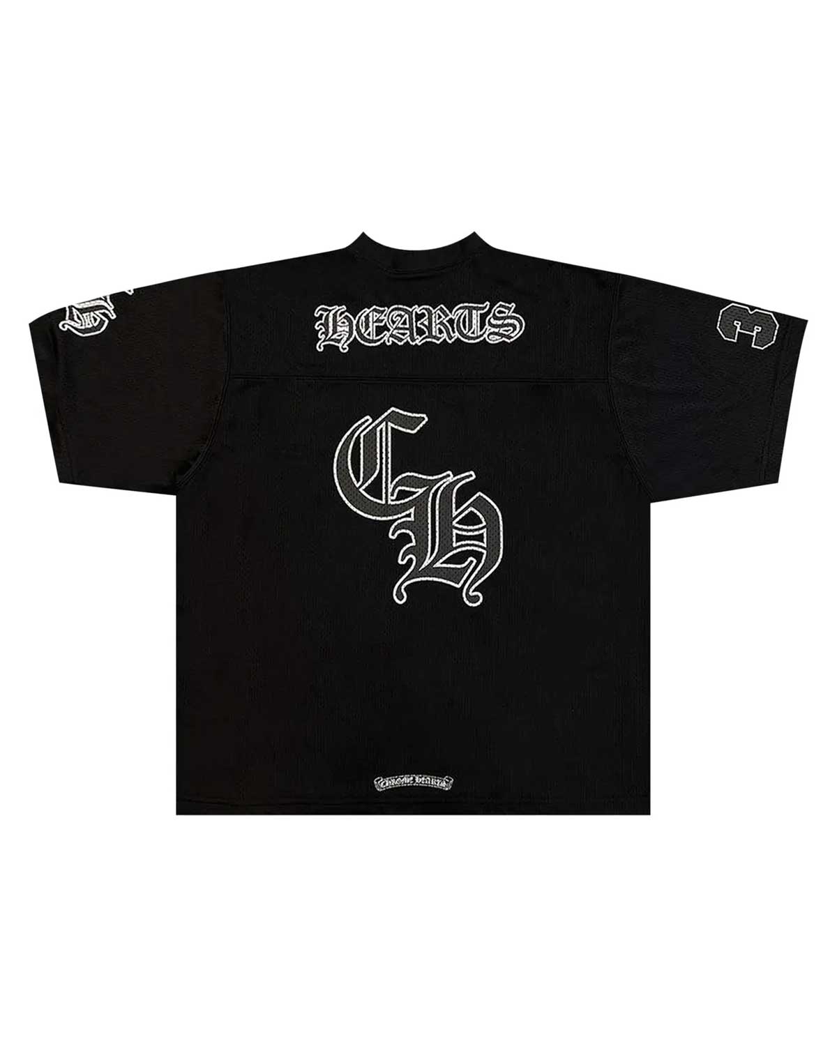 Chrome Hearts Mesh Stadium Football Jersey Black