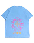 Chrome Hearts Miami Art Basel Horseshoe Pocket Tee Blue