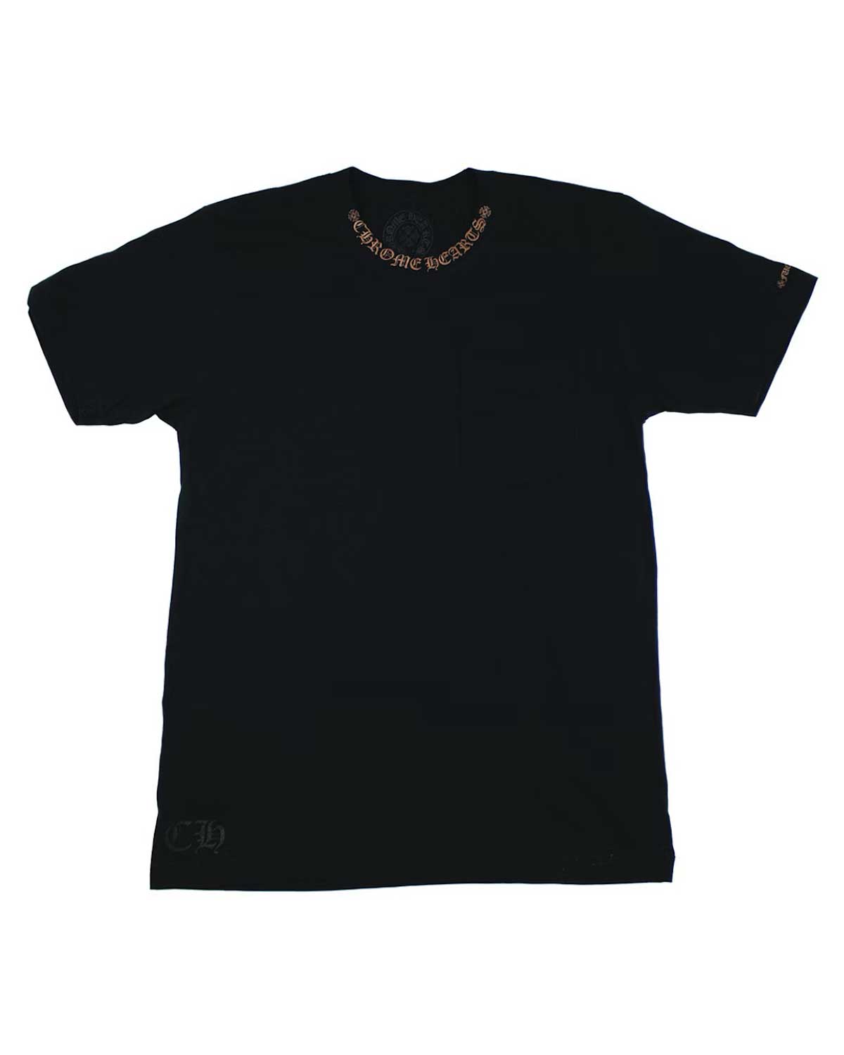 Chrome Hearts Neck Logo Pocket Tee Black/Brown