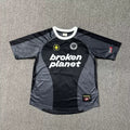 Broken Planet Embroidered Mesh Color Block T-Shirt