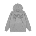 Revenge Grey Mesh Texture Arch Logo Pullover Hoodie