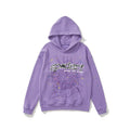 Sp5der Star & Web Graphic Light Purple Pullover Hoodie