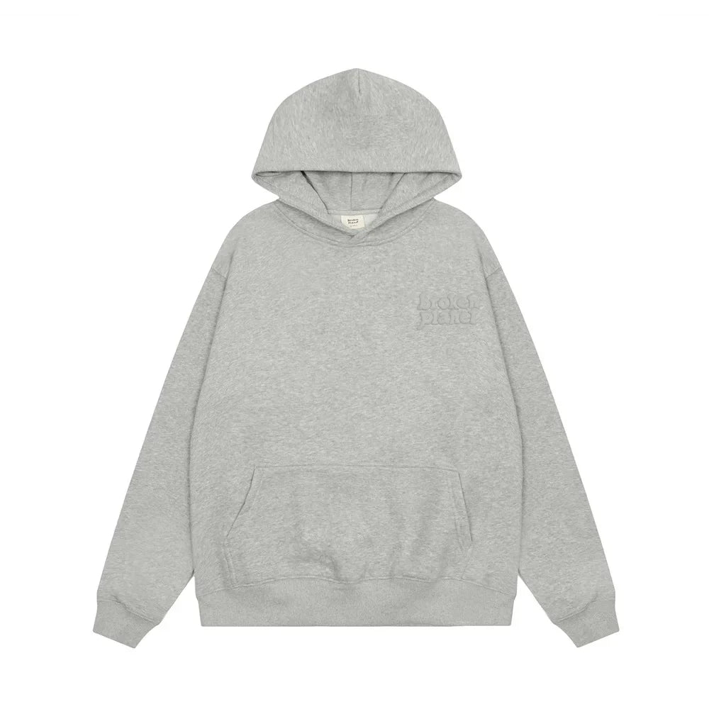 Broken Planet Puff Print Hoodie Shorts Tracksuit Set