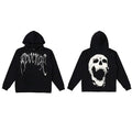 Revenge Screaming Skull Arch Logo Pullover Hoodie black