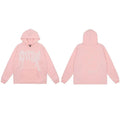 Revenge x Playboy Rhinestone / Outline Bunny Arch Logo Pullover Hoodie Pink