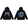 Revenge Earth Lightning Arch Logo Pullover Hoodie Black/blue